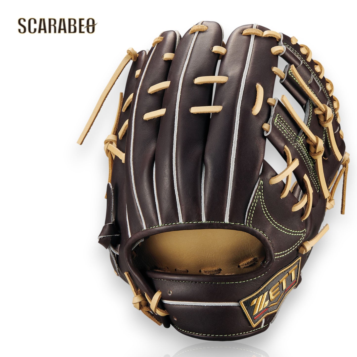 野球 グローブ ゼット プロステイタスSE 源田選手タイプ 限定 軟式 内野手用 一般 大人用 BRGB565SQ ZETT 小指2本入れ 236型 サイズ4 国産牛革 3732P ブラウン×パステルブラウン brgb565sq