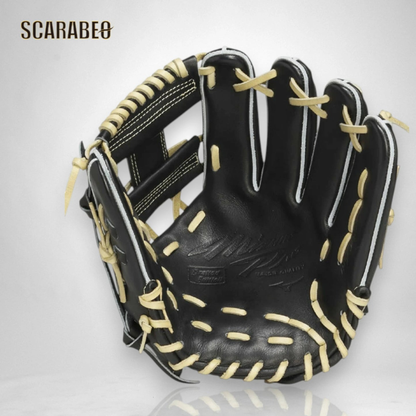 硬式グローブ ミズノプロ CRAFTED Edition 長岡型 サイズ10 内野手用 天然皮革 日本製 ブラック×ブロンド MIZUNO プロモデル 1ajgh3304-0980