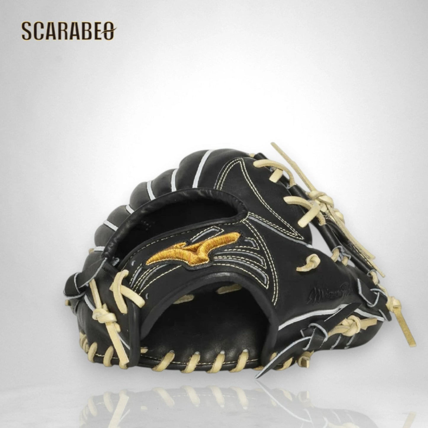 硬式グローブ ミズノプロ CRAFTED Edition 長岡型 サイズ10 内野手用 天然皮革 日本製 ブラック×ブロンド MIZUNO プロモデル 1ajgh3304-0980