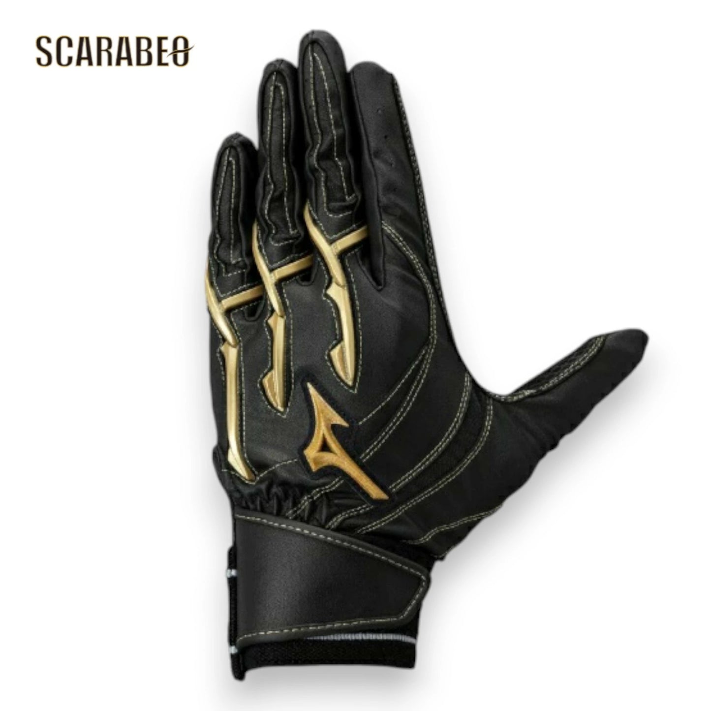 ミズノ 野球 グローブ 両手用 ミズノプロ シリコンパワーアークI＋ ブラック×ゴールド MIZUNO パワーグリップ 打撃用 手袋 高性能 1ejea85050