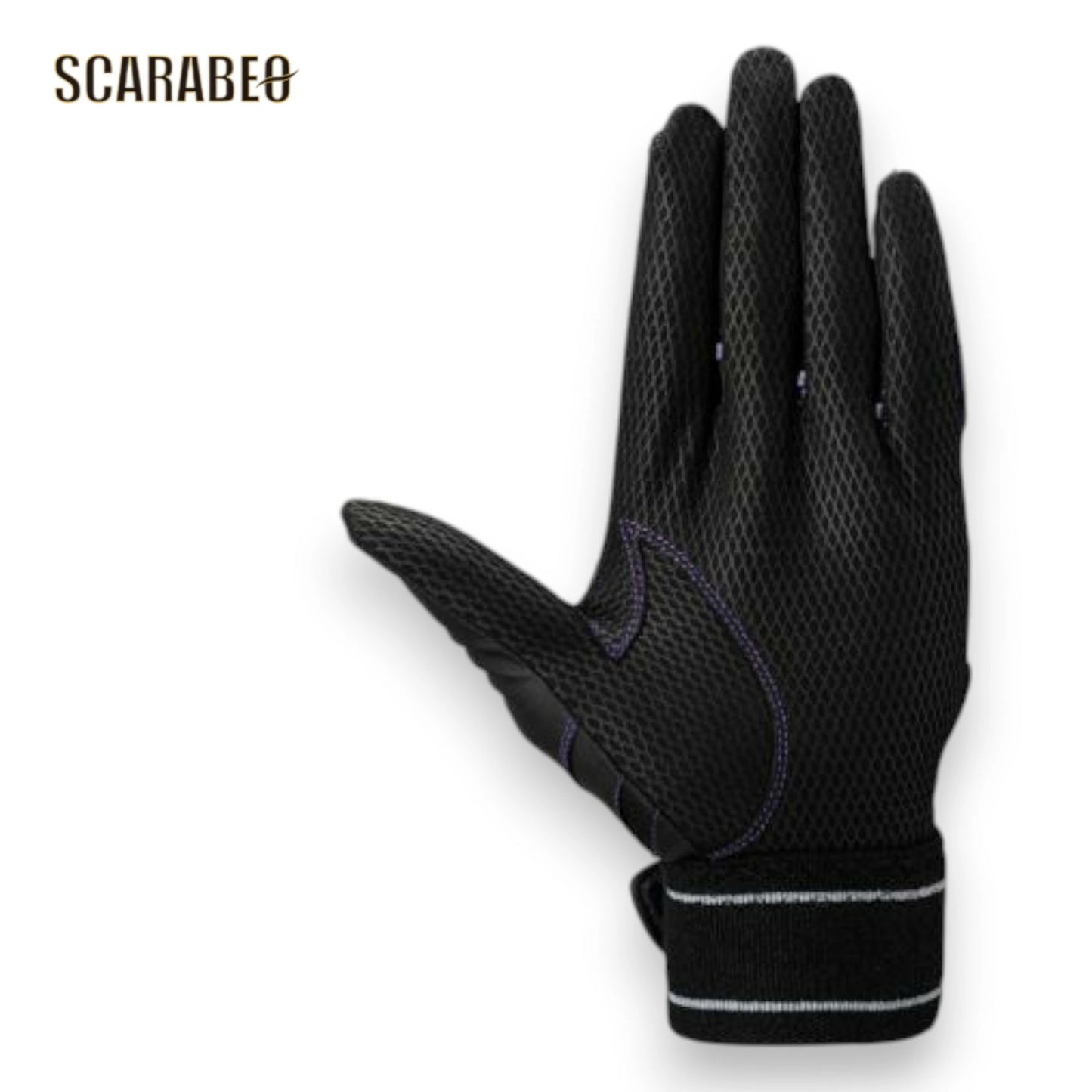 ミズノ 野球 グローブ 両手用 ミズノプロ シリコンパワーアークI＋ ブラック×パープル 打撃用 手袋 高性能 MIZUNO 限定カラー 1ejea85067