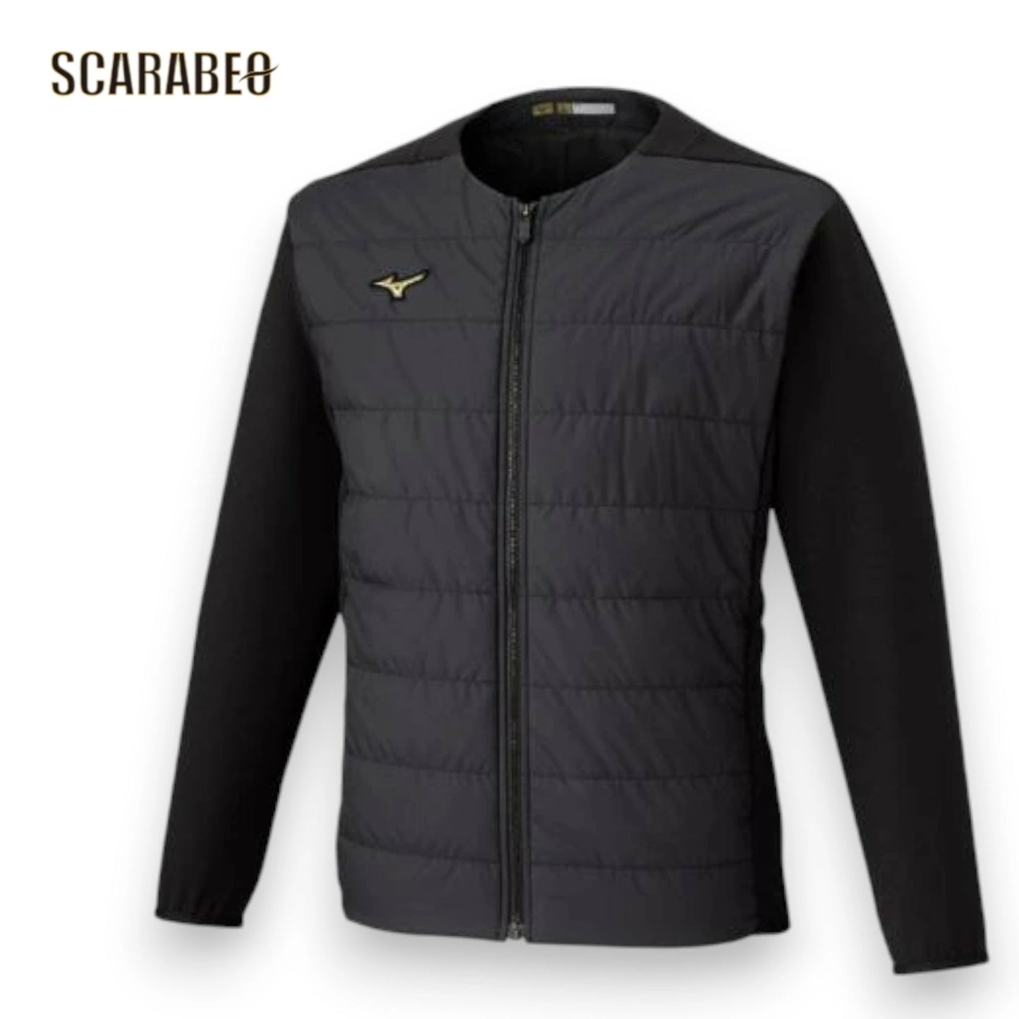 ミズノプロ ミドラージャケット ブラック テックフィルブレスサーモ 保温 吸湿発熱 ユニセックス 防寒 ストレッチ トレーニングウェア 野球 冬用 Mizuno Pro 12jecv7309