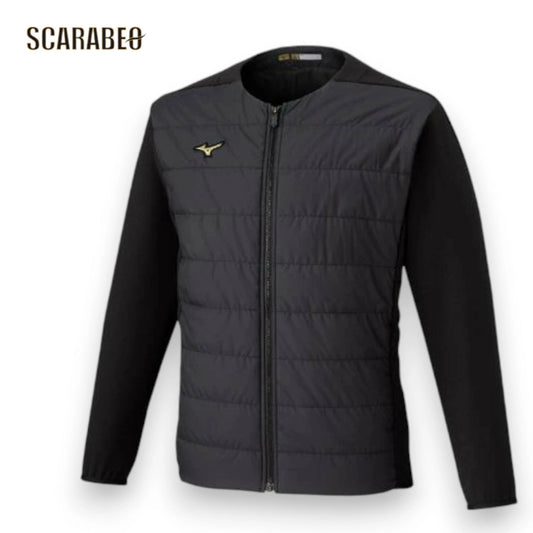 ミズノプロ ミドラージャケット ブラック テックフィルブレスサーモ 保温 吸湿発熱 ユニセックス 防寒 ストレッチ トレーニングウェア 野球 冬用 Mizuno Pro 12jecv7309