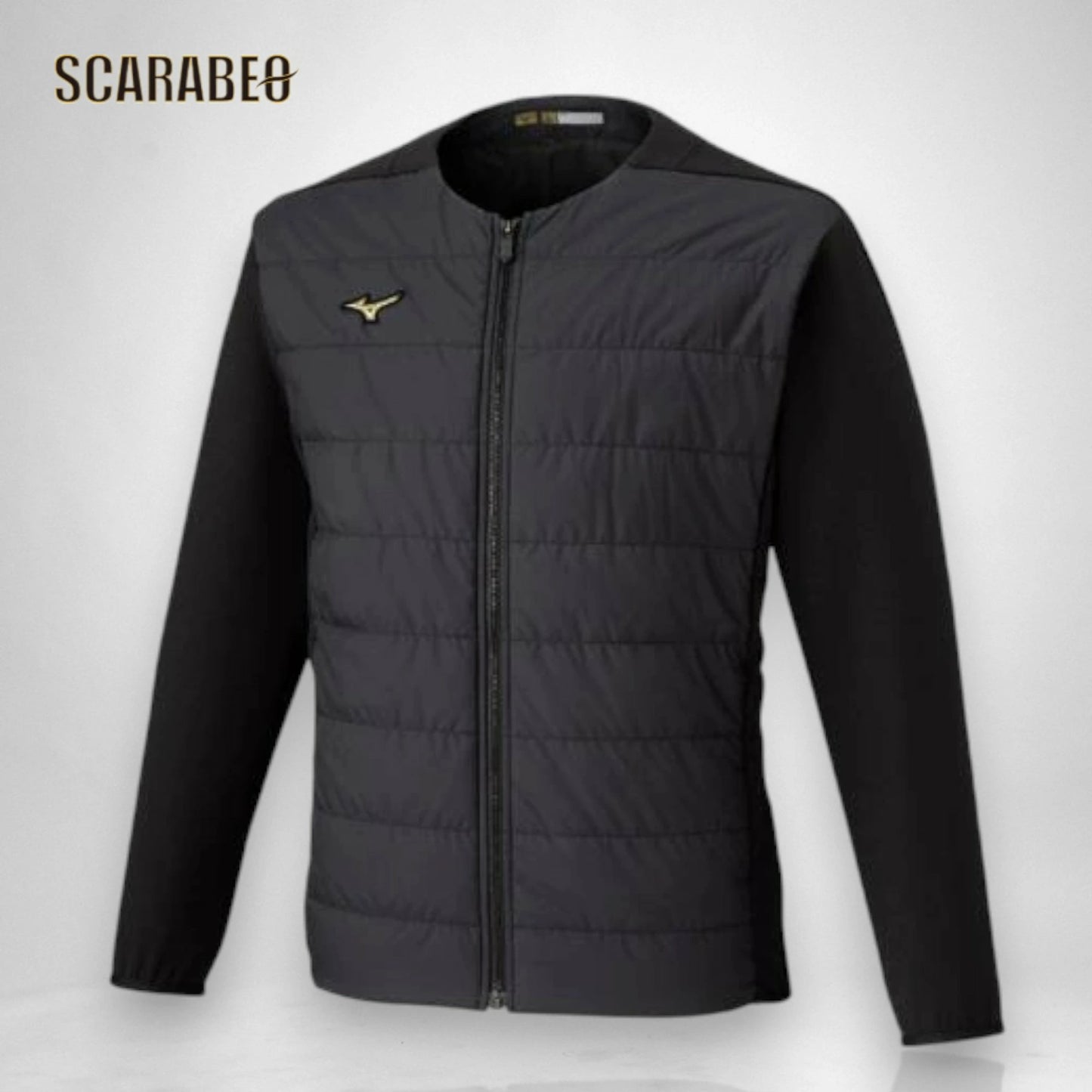 ミズノプロ ミドラージャケット ブラック テックフィルブレスサーモ 保温 吸湿発熱 ユニセックス 防寒 ストレッチ トレーニングウェア 野球 冬用 Mizuno Pro 12jecv7309