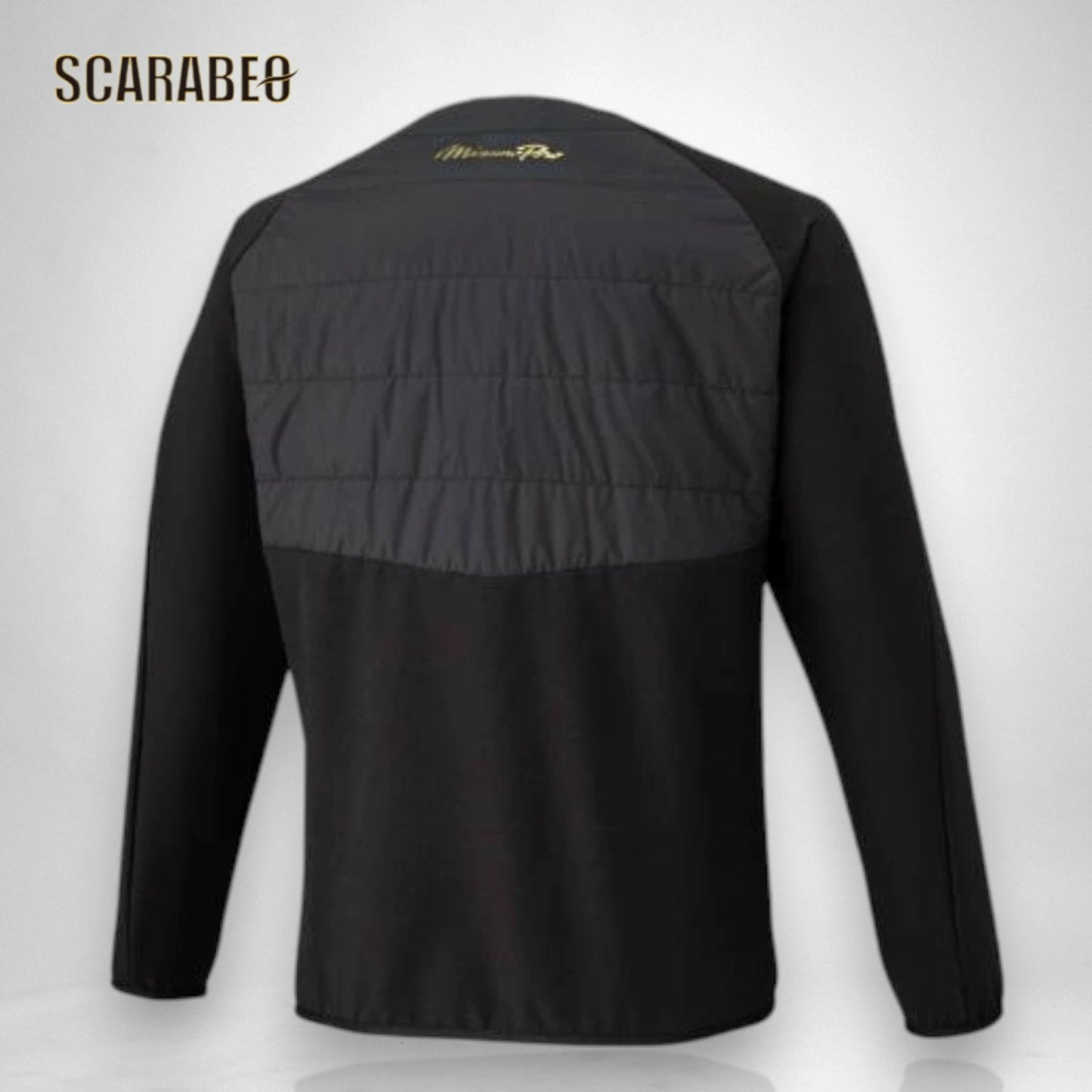 ミズノプロ ミドラージャケット ブラック テックフィルブレスサーモ 保温 吸湿発熱 ユニセックス 防寒 ストレッチ トレーニングウェア 野球 冬用 Mizuno Pro 12jecv7309