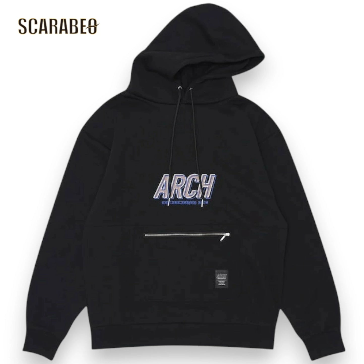 Arch アーチ shade logo スウェット プルオーバーパーカー ブラック バスケットボール アウター メンズ レディース バスケウェア パーカ t725-108