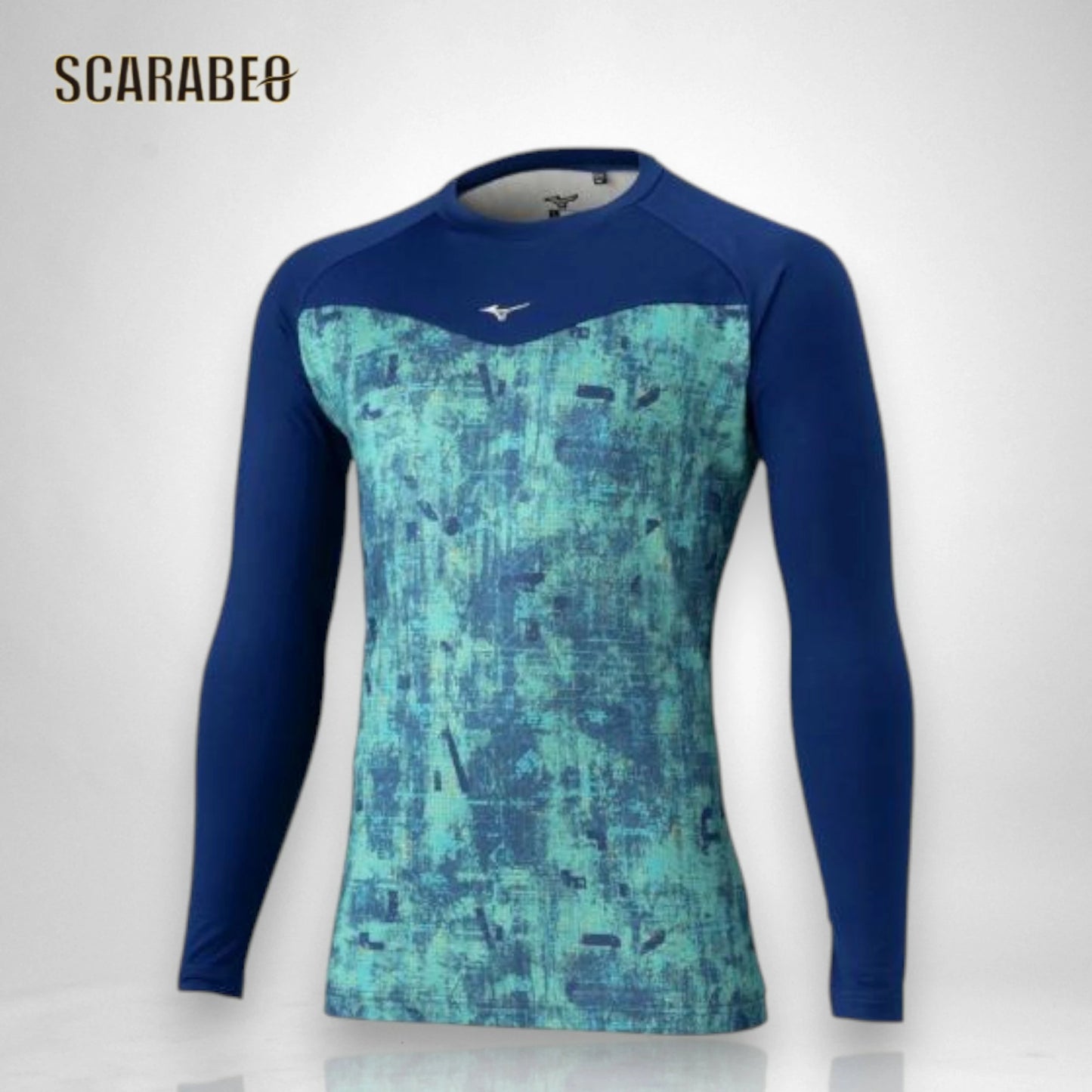 ミズノ 裏起毛グラフィックアンダーシャツ ローネック 長袖 ユニセックス 12JACP86 保温 ストレッチ 野球 トレーニング ブラック ネイビー レッド 12jacp86