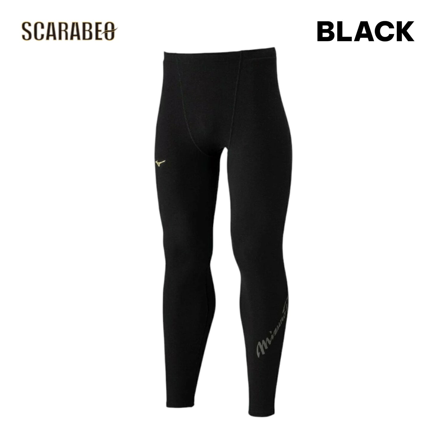 ミズノプロ ブレスサーモ ロングタイツ ユニセックス 吸湿発熱 秋冬用 S M L O XO ブラック ネイビー 日本製 12jbcx75