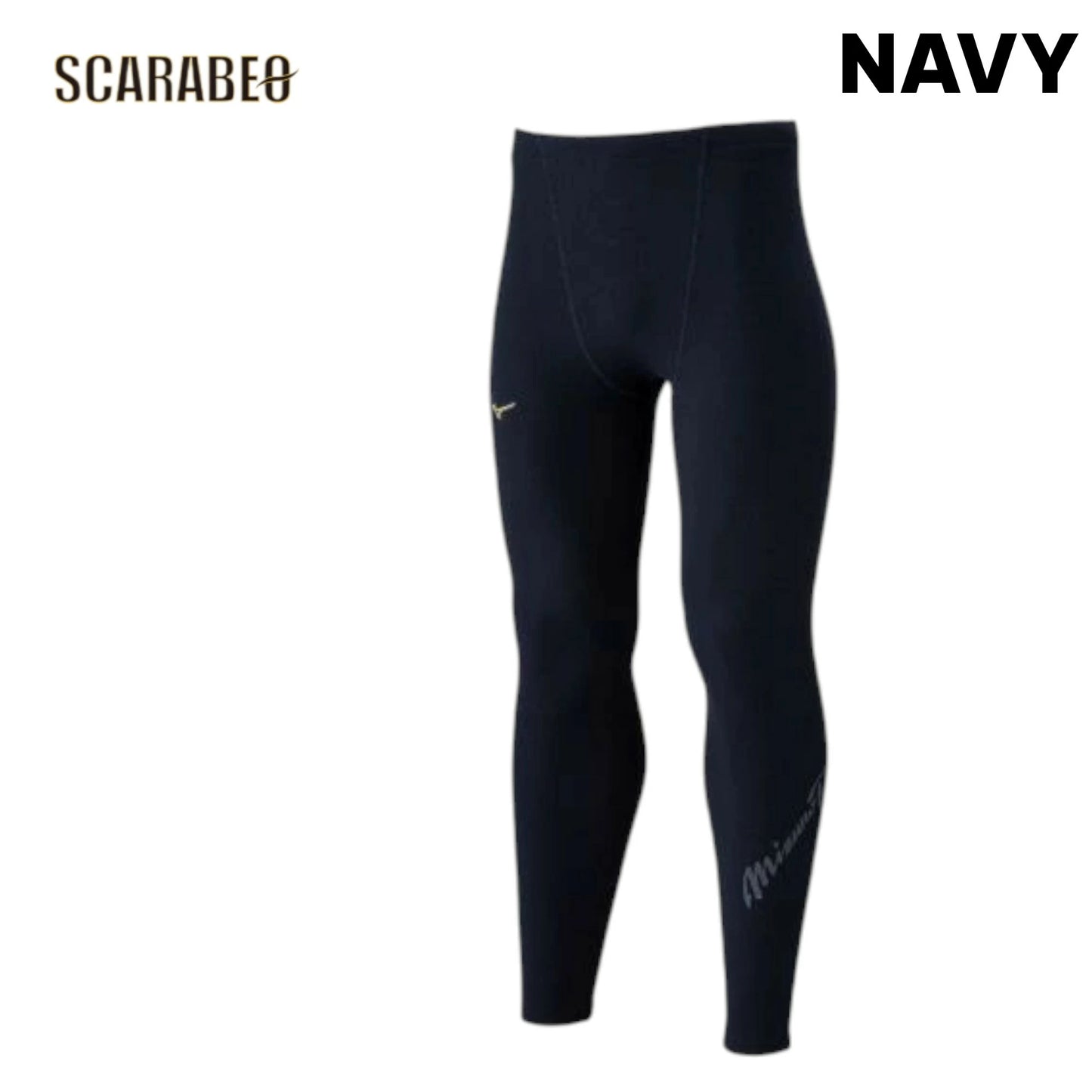 ミズノプロ ブレスサーモ ロングタイツ ユニセックス 吸湿発熱 秋冬用 S M L O XO ブラック ネイビー 日本製 12jbcx75