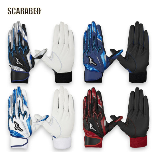 ミズノ バッティンググローブ シリコンパワーアークDI レプリカ 両手用 ジュニア ユニセックス 野球 バッティング手袋 限定カラー 1ejey560