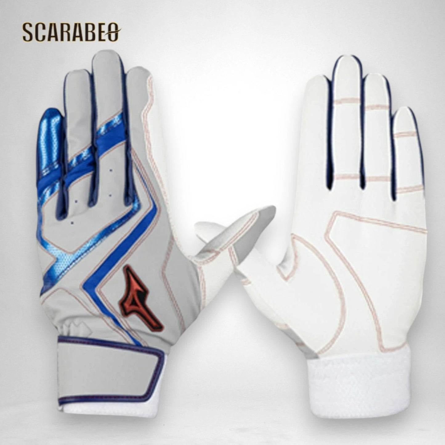 ミズノ バッティンググローブ ウィルドライブ レッド 両手用 ジュニア 野球 バッティング手袋 高グリップ 25AW限定カラー 1EJEY563 1ejey563