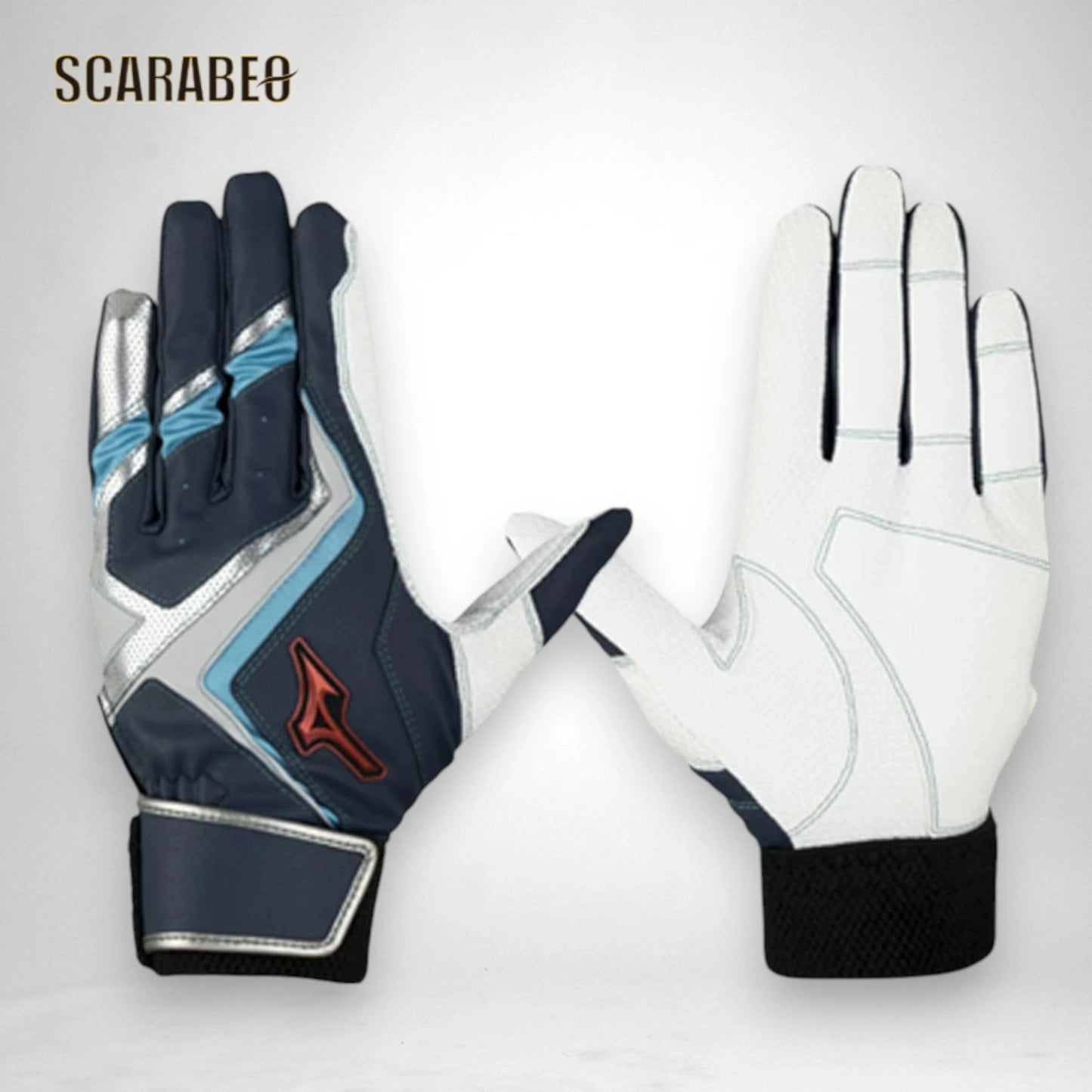 ミズノ バッティンググローブ ウィルドライブ レッド 両手用 ジュニア 野球 バッティング手袋 高グリップ 25AW限定カラー 1EJEY563 1ejey563