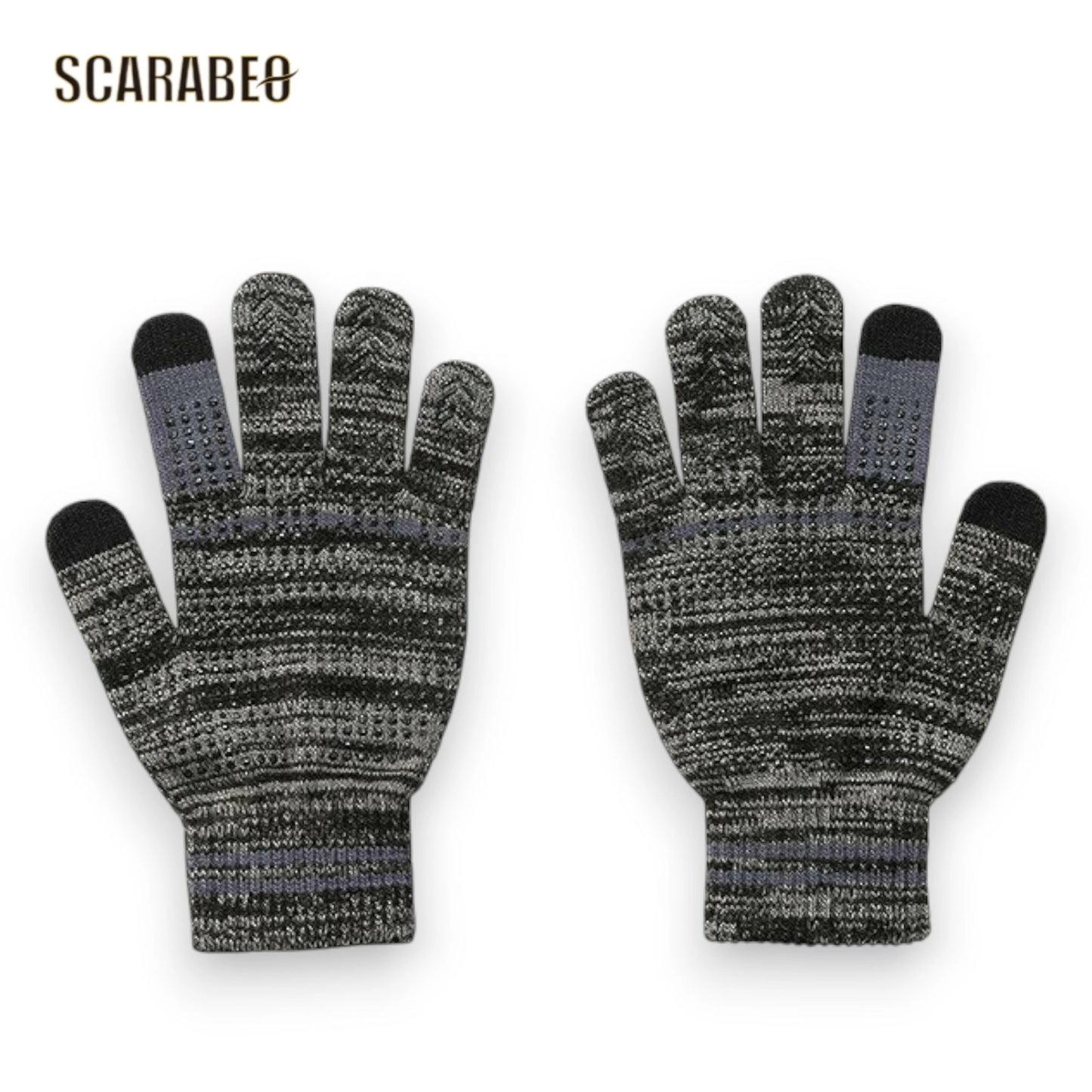 ミズノ ニット手袋 タッチパネル対応 手袋 メンズ レディース 防寒 すべり止め付 スマホ対応 ユニセックス ブラック ネイビー 12jyca50