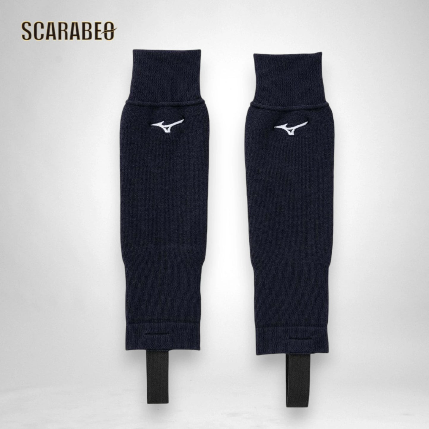 ミズノ ブレスサーモ レッグウォーマー 2枚組 ジュニア 発熱 足掛け ズレにくい 防寒 日本製 ブラック ネイビー 12jycu52