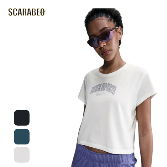 ナイキ レディース 半袖 Tシャツ NSW PNX WASH S/S コットン100％ スポーツウェア トレーニング ジョギング ウィメンズ NIKE ターコイズブルー ネイビー オフホワイト IB7334 ib7334