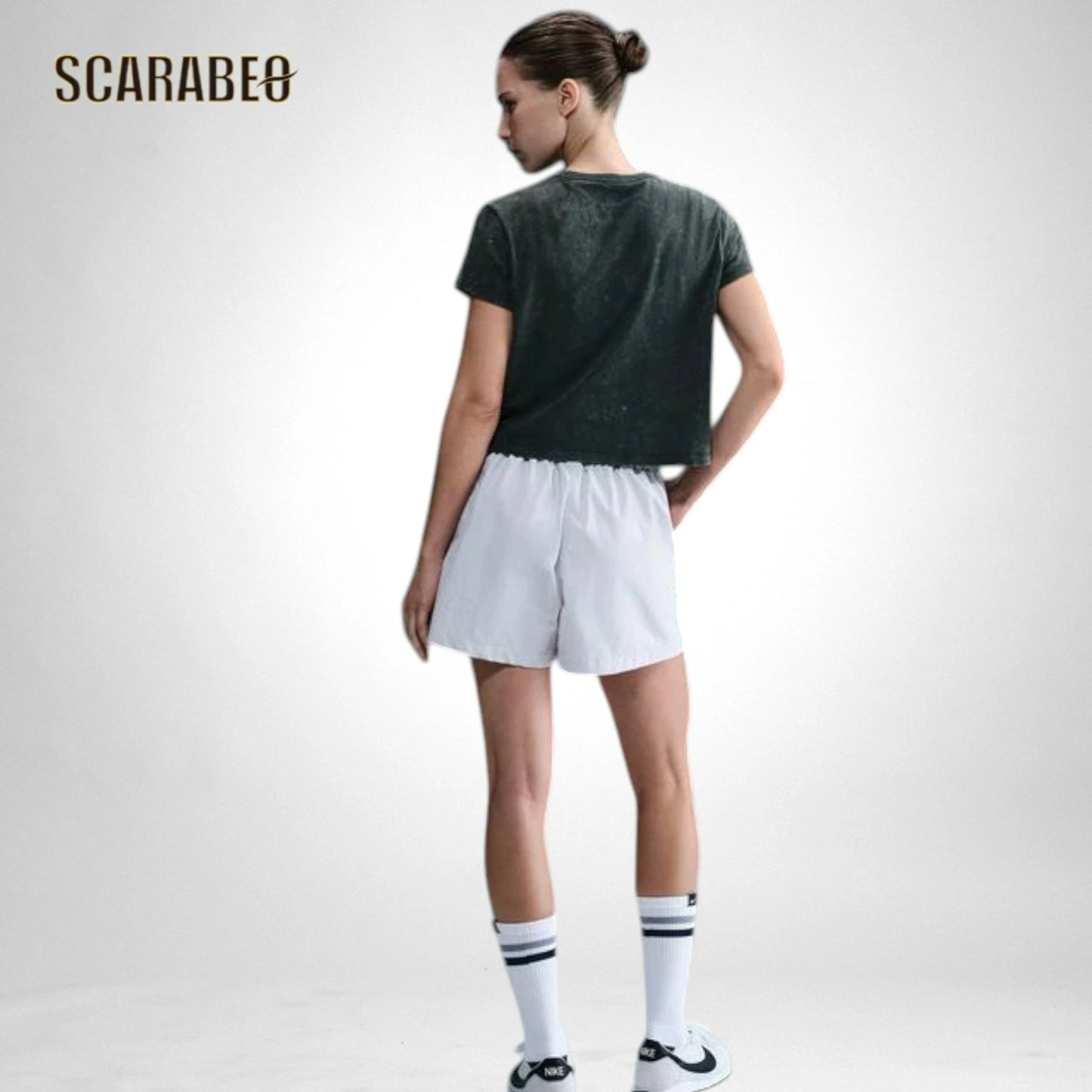 ナイキ レディース 半袖 Tシャツ NSW PNX WASH S/S コットン100％ スポーツウェア トレーニング ジョギング ウィメンズ NIKE ターコイズブルー ネイビー オフホワイト IB7334 ib7334