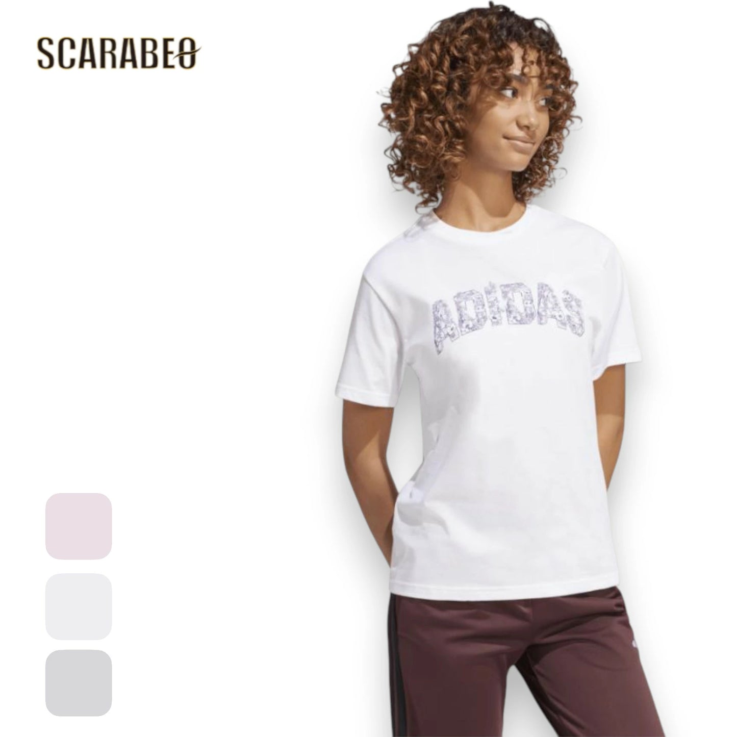 adidas アディダス レディース 半袖 Tシャツ Tech Illustrate Graphic コットンTシャツ トップス 女性用 スポーツ カジュアル JJ4043 JN9125 ピンク kqk40