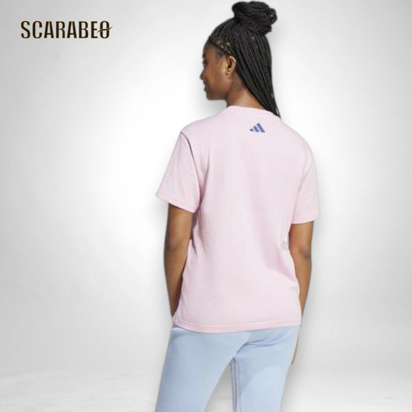 adidas アディダス レディース 半袖 Tシャツ Tech Illustrate Graphic コットンTシャツ トップス 女性用 スポーツ カジュアル JJ4043 JN9125 ピンク kqk40