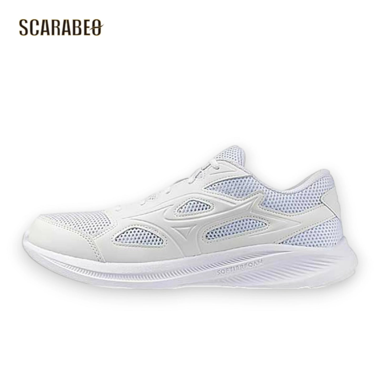 ミズノ 通学シューズ マキシマイザー27 ユニセックス K1GA2502 ホワイト 幅広 3E 軽量 ランニングシューズ 学生 通学用 21～30cm k1ga2502