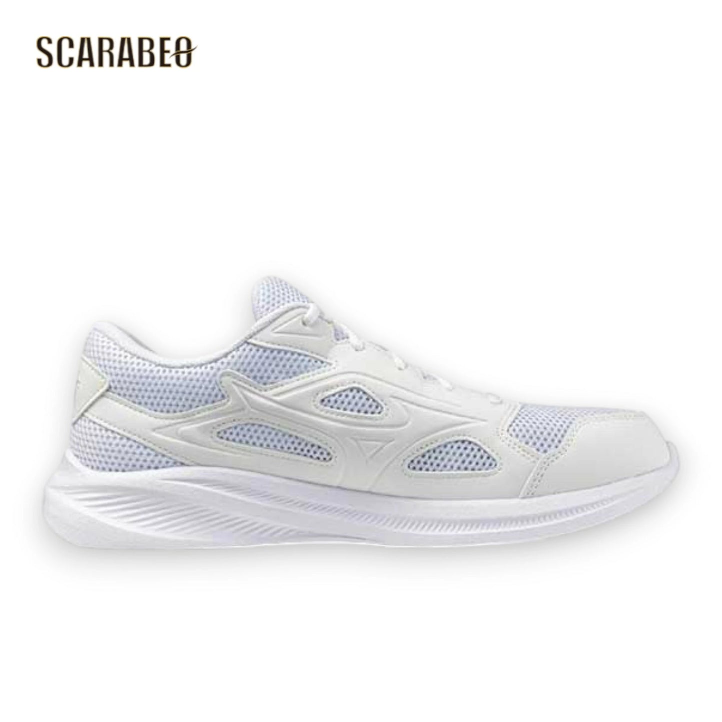 ミズノ 通学シューズ マキシマイザー27 ユニセックス K1GA2502 ホワイト 幅広 3E 軽量 ランニングシューズ 学生 通学用 21～30cm k1ga2502