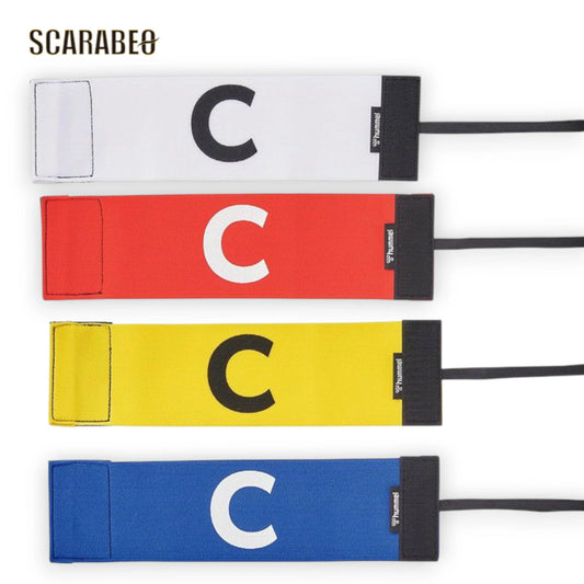 ヒュンメル キャプテンアームバンド C HFA9044 ジュニア キッズ JR 子供用 サッカー フットサル ベルクロ ホワイト レッド イエロー ブルー hfa9044