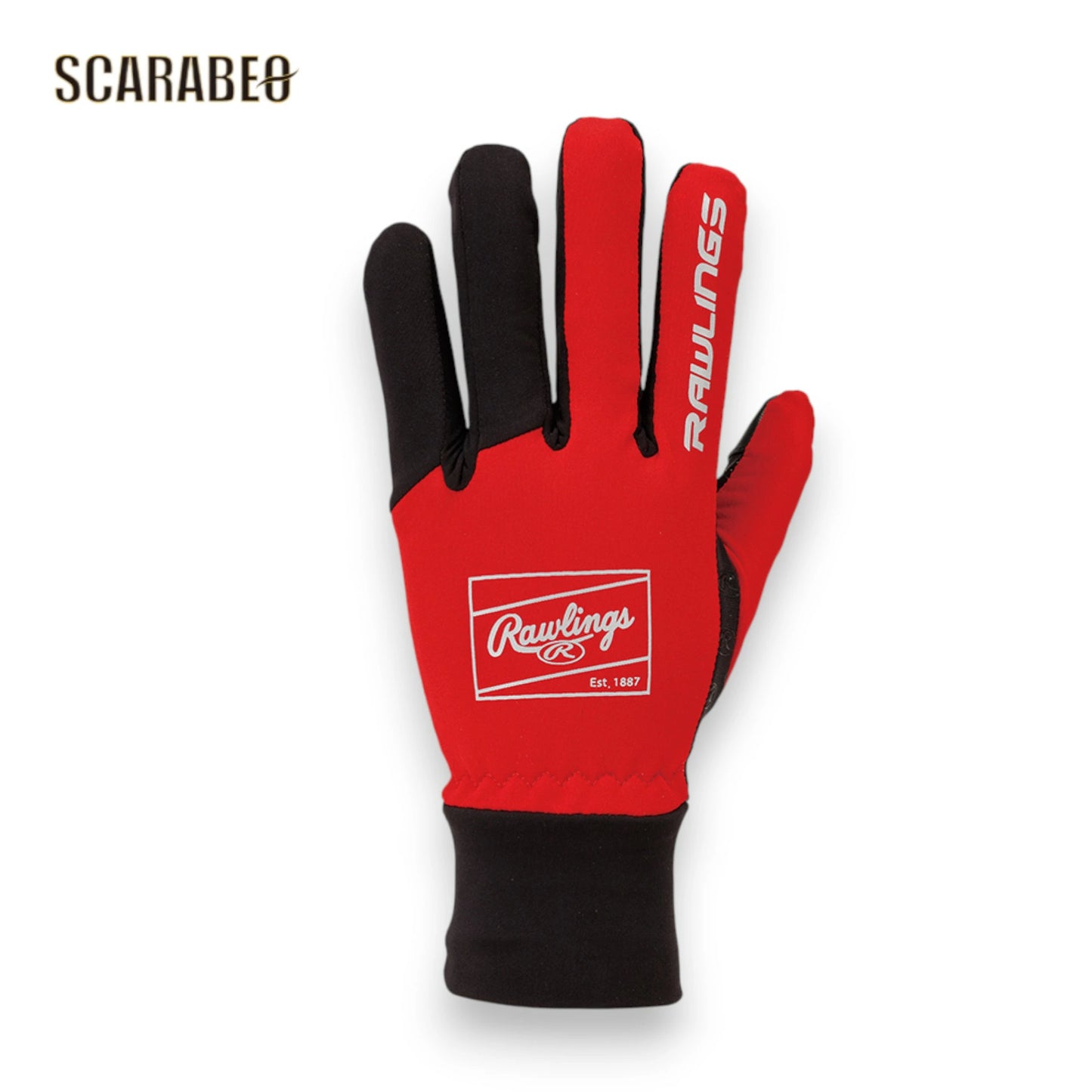 ローリングス ストレッチニットグローブ EAC14F05 防寒 手袋 スマホ対応 滑り止め 再帰反射 メンズ レディース 野球 冬用 Rawlings eac14f05