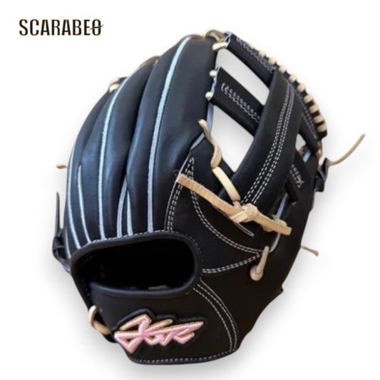 野球 グローブ 硬式 内野手用 日本製 高校野球対応 エールストーリー(YSR) 2B004G 右投用 約27.8cm ブラック 硬式グラブ 内野 小ぶり 小指設計 2b004g