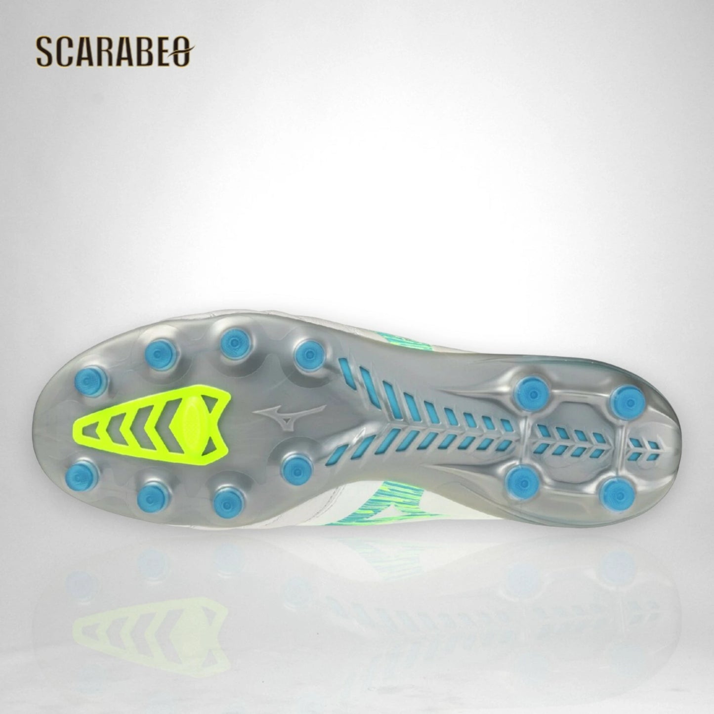 【予約販売】ミズノ MIZUNO モナルシーダNEO III ELITE サッカースパイク ユニセックス 天然皮革 マイクロファイバー 軽量 柔軟 素足感覚 Engineered Fit Last NEO ホワイト×サックス p1ga262025