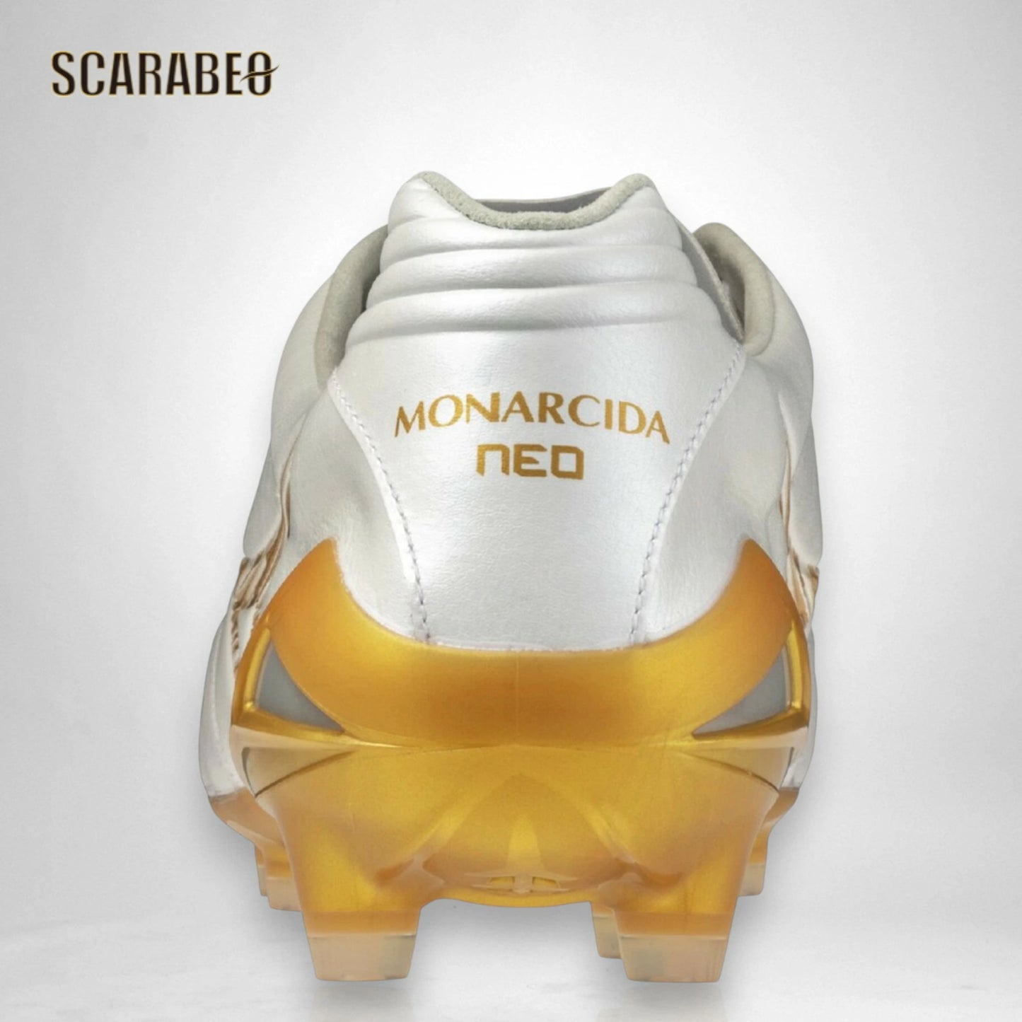 【予約販売】ミズノ MIZUNO モナルシーダNEO III ELITE サッカースパイク ユニセックス 天然皮革 マイクロファイバー 軽量 柔軟 素足感覚 Engineered Fit Last NEO ホワイト×ゴールド p1ga262050