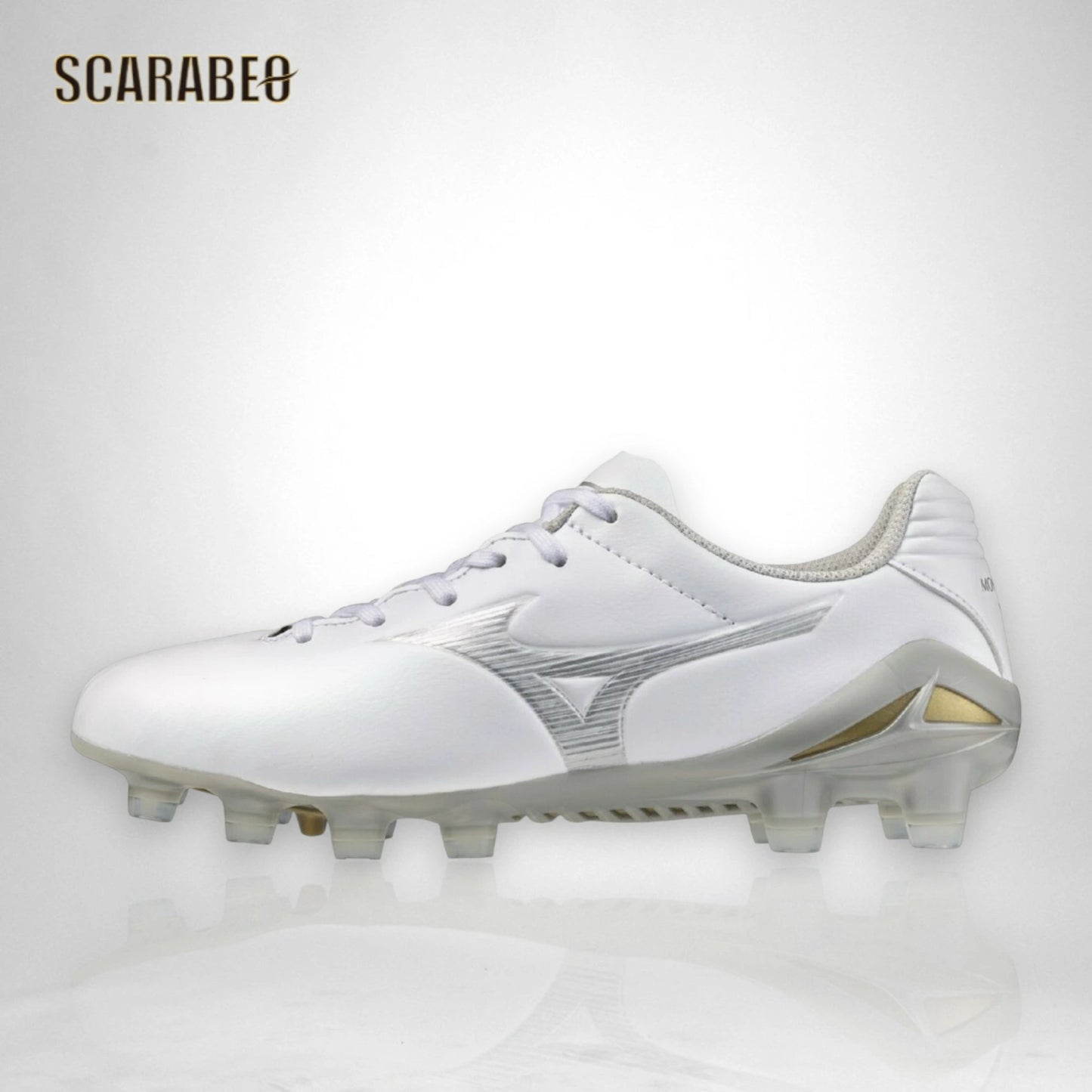 【予約販売】ミズノ MIZUNO モナルシーダNEO III PRO Jr サッカースパイク ジュニア 2E 軽量 モレリアネオ魂 ノンステッチ人工皮革 天然芝・土・人工芝対応 固定式 ゼログライドライトインソール p1gb262004