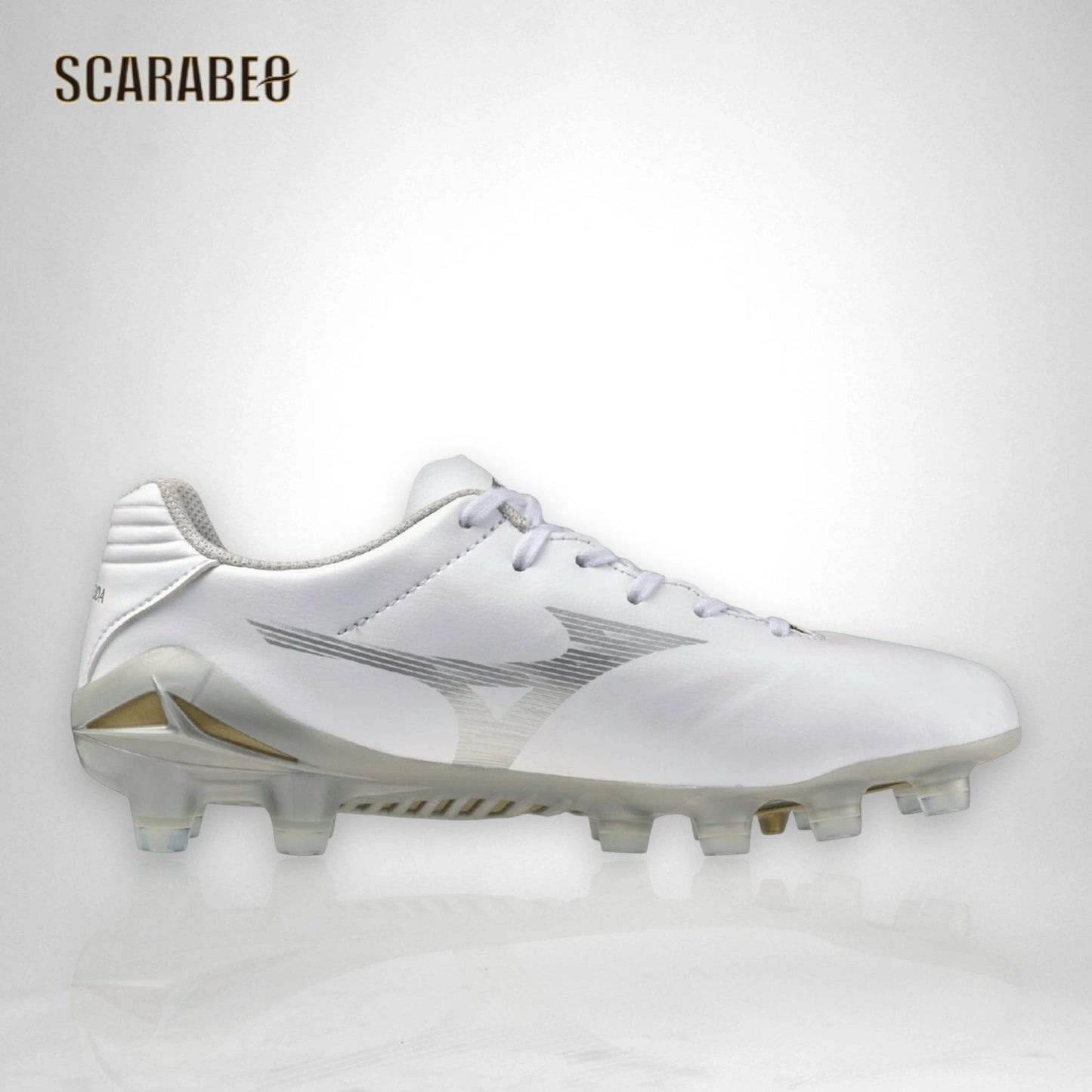 【予約販売】ミズノ MIZUNO モナルシーダNEO III PRO Jr サッカースパイク ジュニア 2E 軽量 モレリアネオ魂 ノンステッチ人工皮革 天然芝・土・人工芝対応 固定式 ゼログライドライトインソール p1gb262004