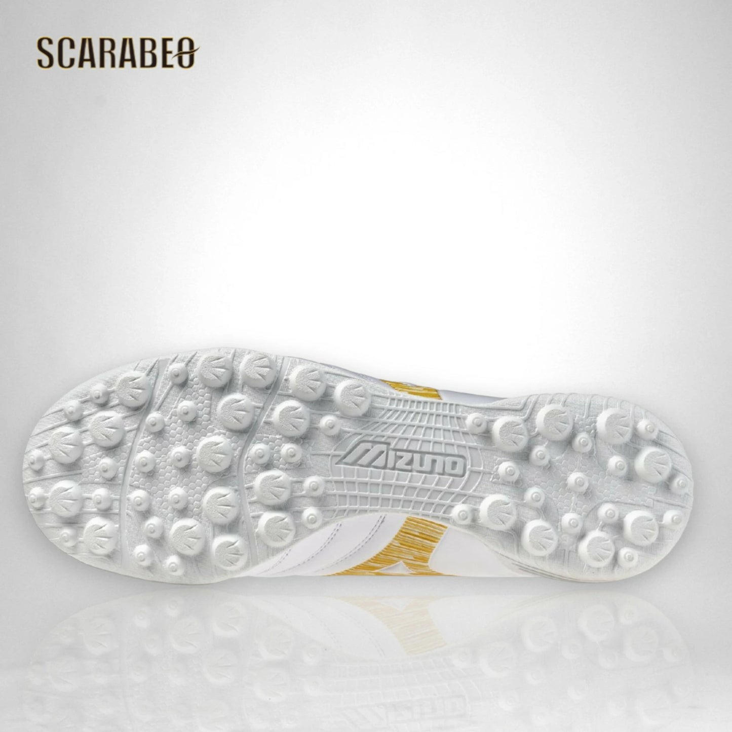 【予約販売】ミズノ MIZUNO モナルシーダNEO III SW AS トレーニングシューズ ユニセックス 4E スーパーワイド フットサル サッカー ホワイト×ゴールド 軽量 ゼログライド 人工皮革 ゴム底 p1gd262450