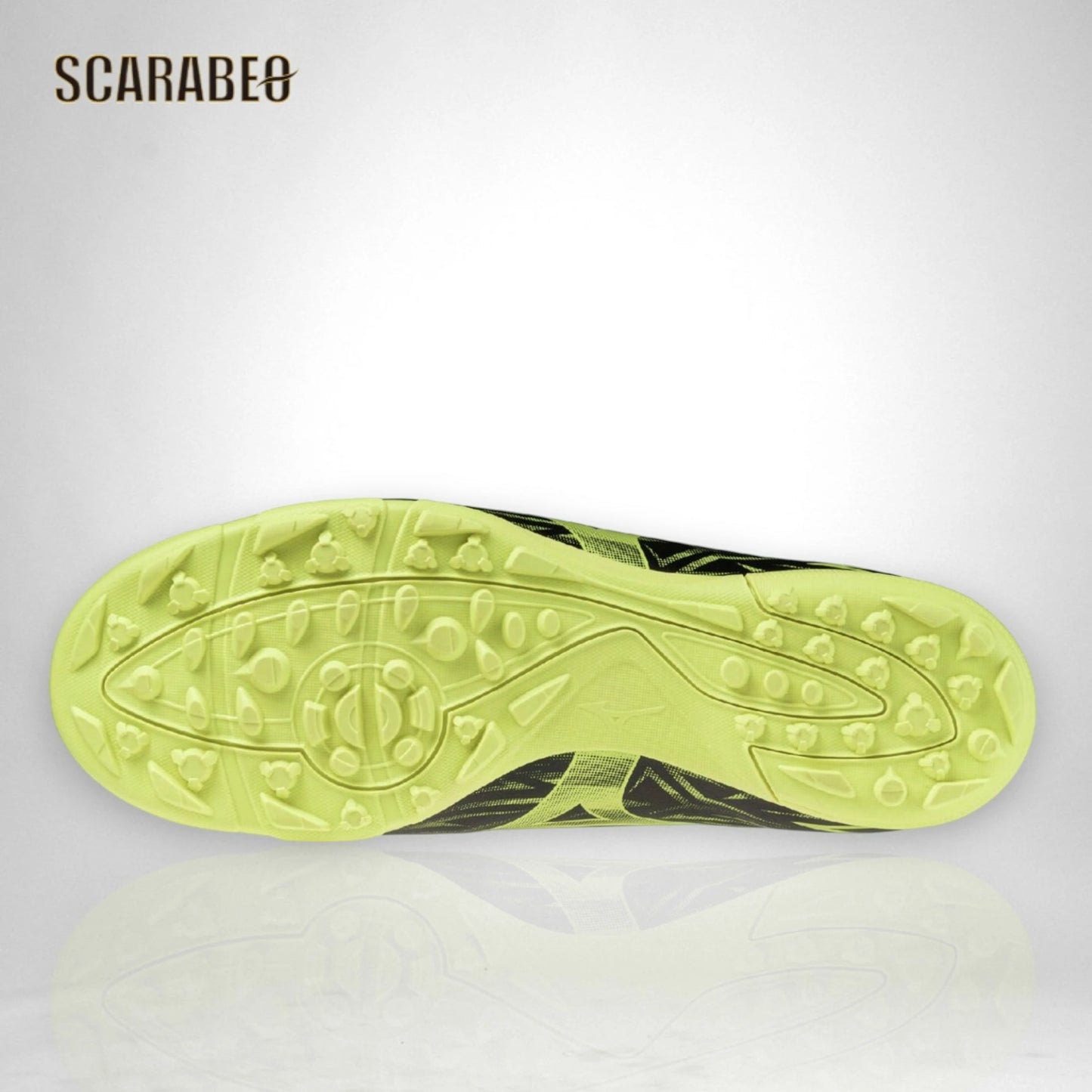 【予約販売】ミズノ MIZUNO モナルシーダ NEO 3 CLUB AS ブラック×イエロー フットサルシューズ ターフ ソフト人工皮革 ノンステッチ ワイドフィット メンズ レディース p1gd262745