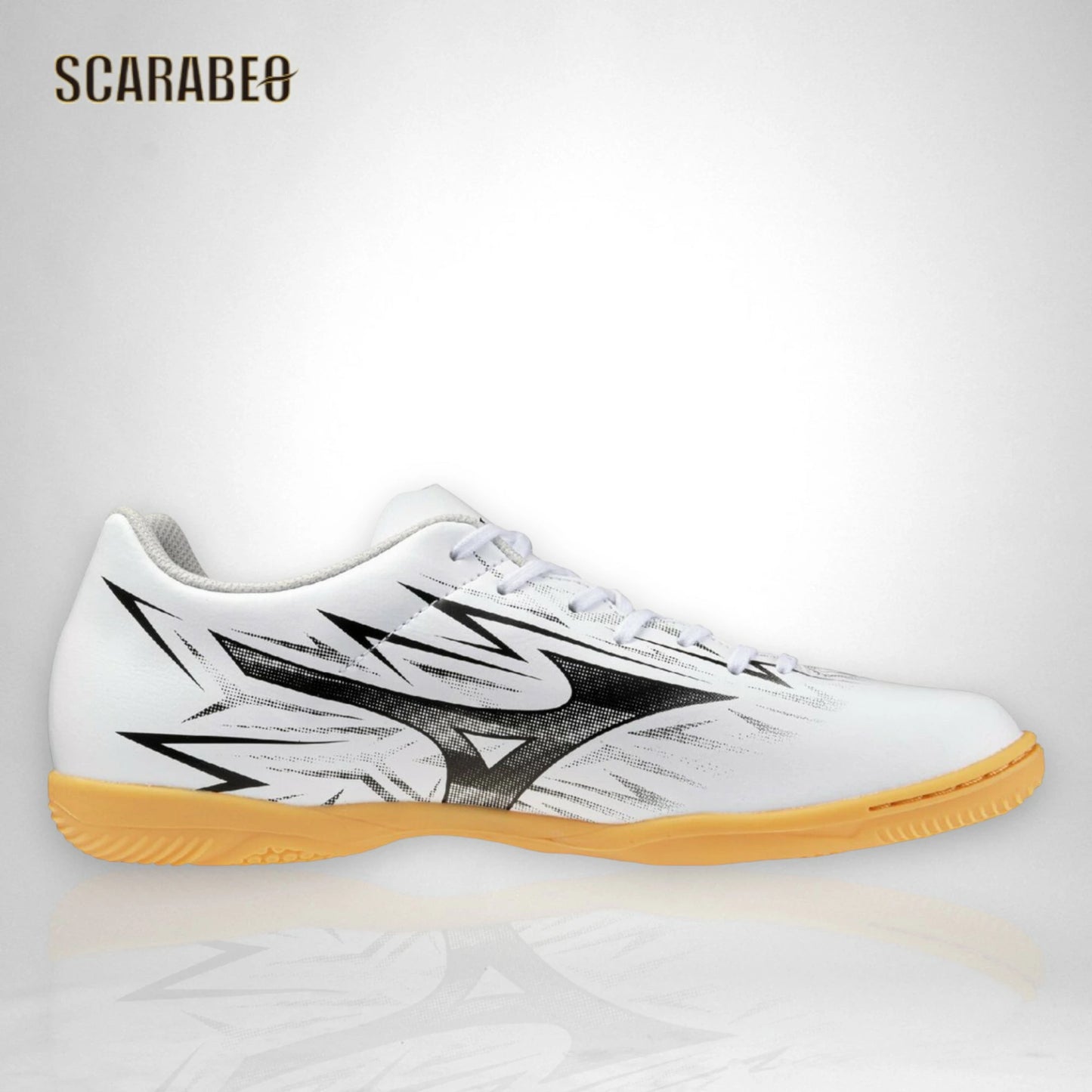 【予約販売】ミズノ MIZUNO モナルシーダ NEO 3 CLUB IN ホワイト×ブラック フットサルシューズ インドア メンズ レディース ワイドフィット ソフト人工皮革 ノンステッチ 25AW エントリーモデル p1gf262709