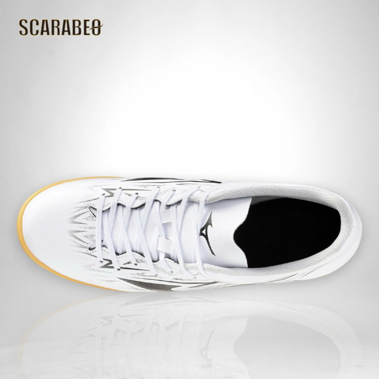 【予約販売】ミズノ MIZUNO モナルシーダ NEO 3 CLUB IN ホワイト×ブラック フットサルシューズ インドア メンズ レディース ワイドフィット ソフト人工皮革 ノンステッチ 25AW エントリーモデル p1gf262709