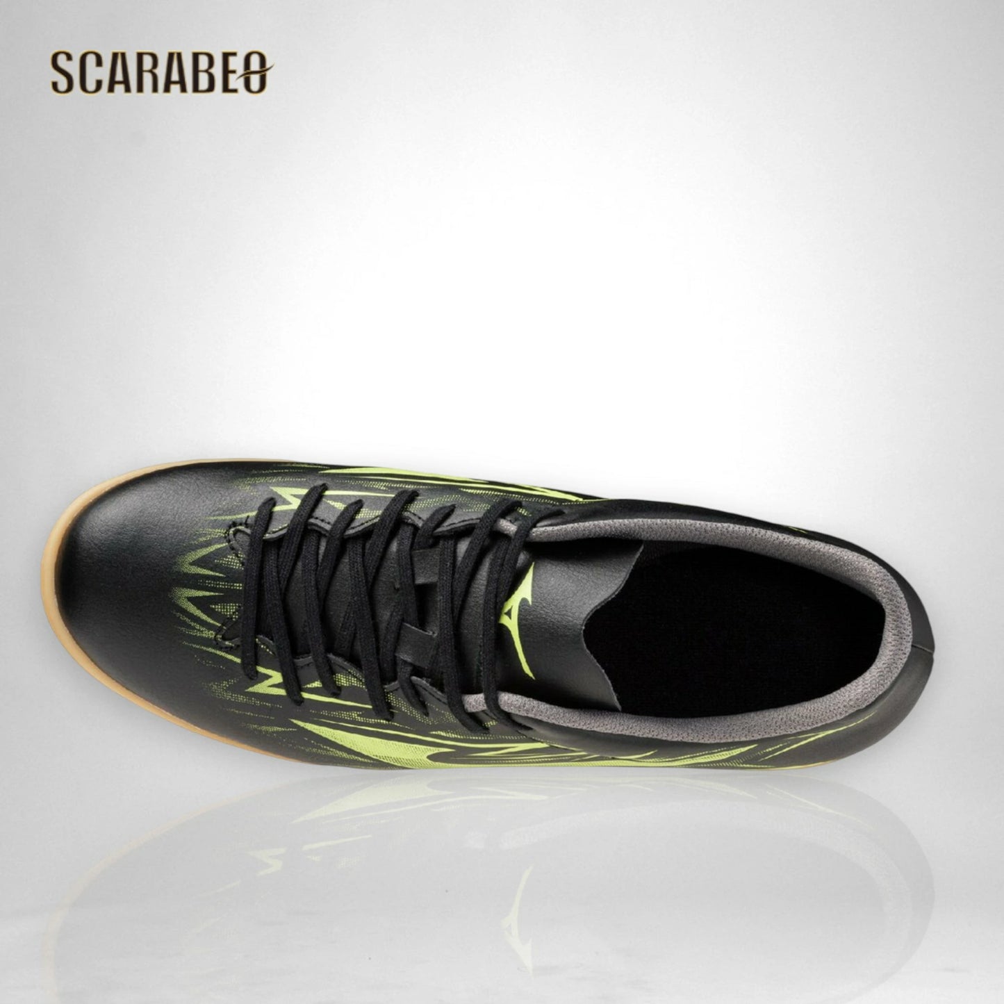 【予約販売】ミズノ モナルシーダ NEO III CLUB IN ブラック×イエロー フットサルシューズ 体育館用 ソフト人工皮革 メンズ/ジュニア対応