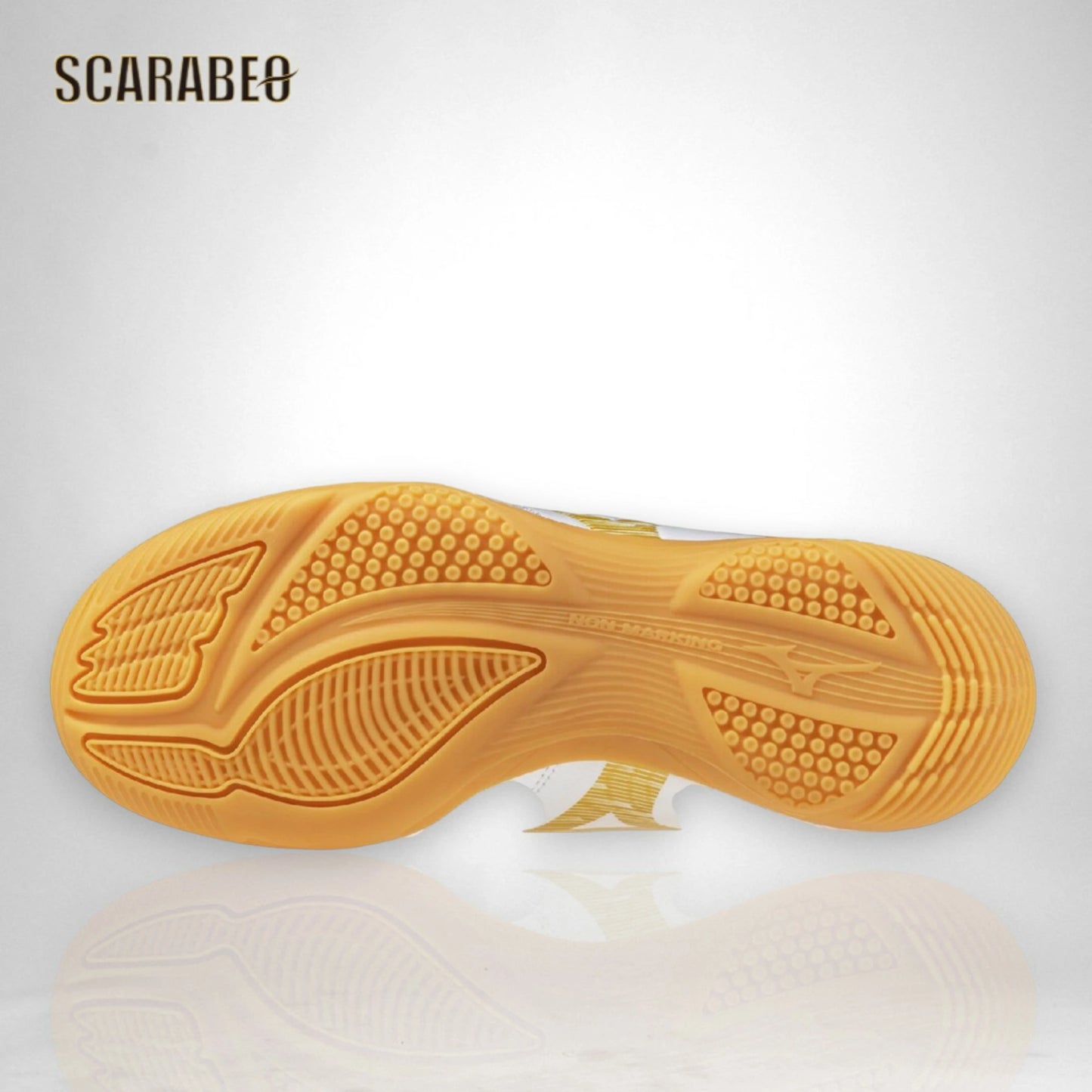 【予約販売】ミズノ モナルシーダ NEO III SELECT Jr IN ホワイト×ゴールド ジュニア フットサルシューズ インドア コート用 人工皮革 ワイドフィット 3E p1gg262550