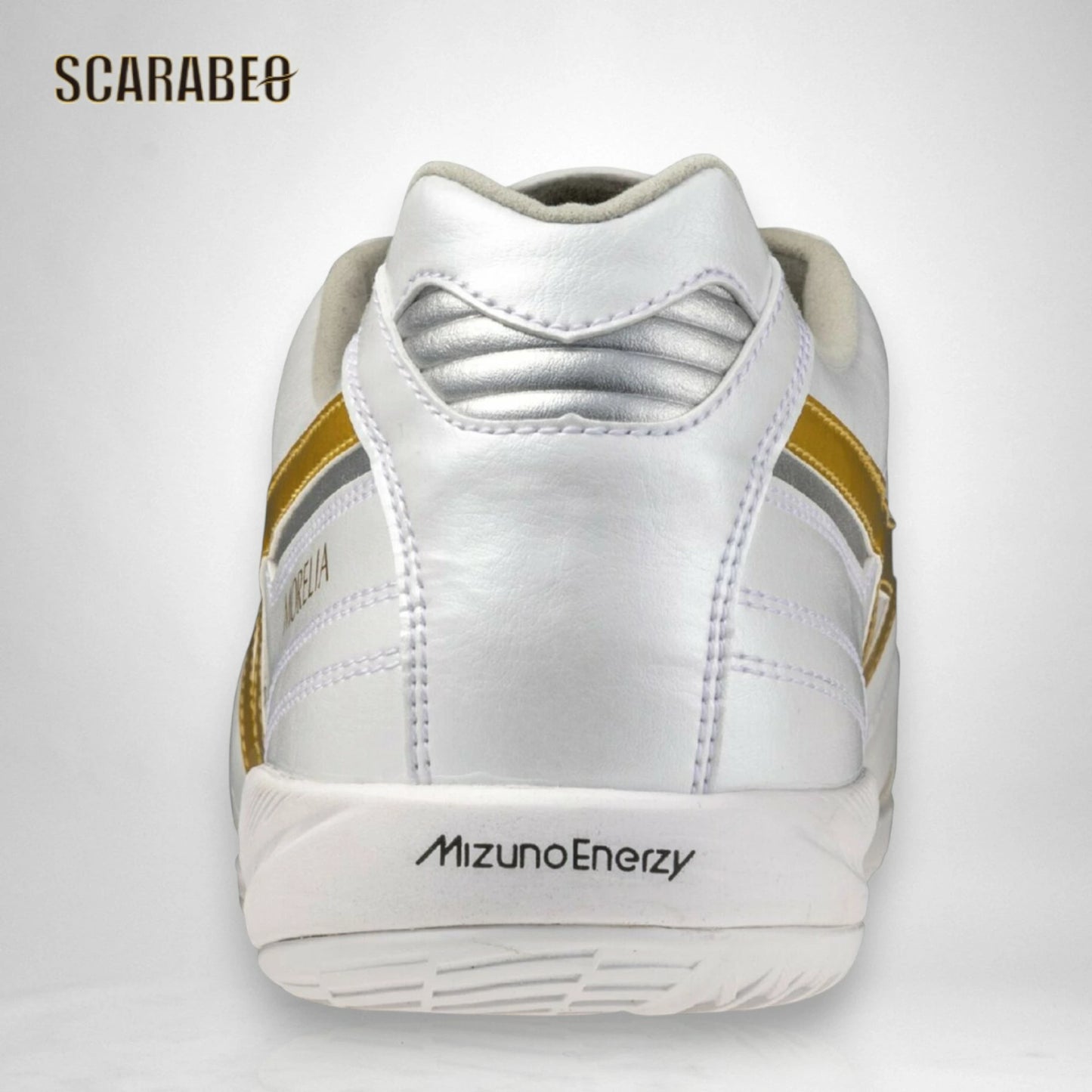 【予約販売】ミズノ モレリア SALA JAPAN TF ホワイト×ゴールド フットサルシューズ ターフコート用 天然皮革 カンガルーレザー メンズ/ユニセックス q1ga260250