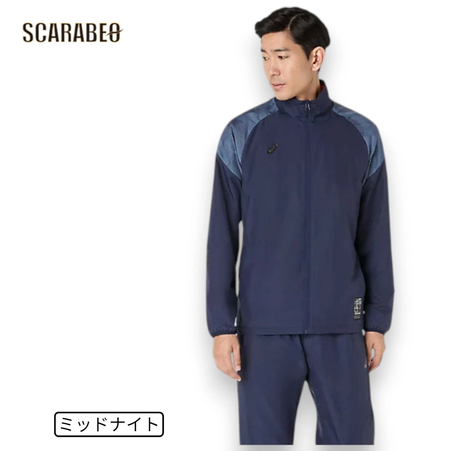 アシックス 裏トリコット グラフィック ウインドブレーカージャケット メンズ 防風 はっ水 保温 BACKWARM ASICS トレーニング ウェア 2031f175