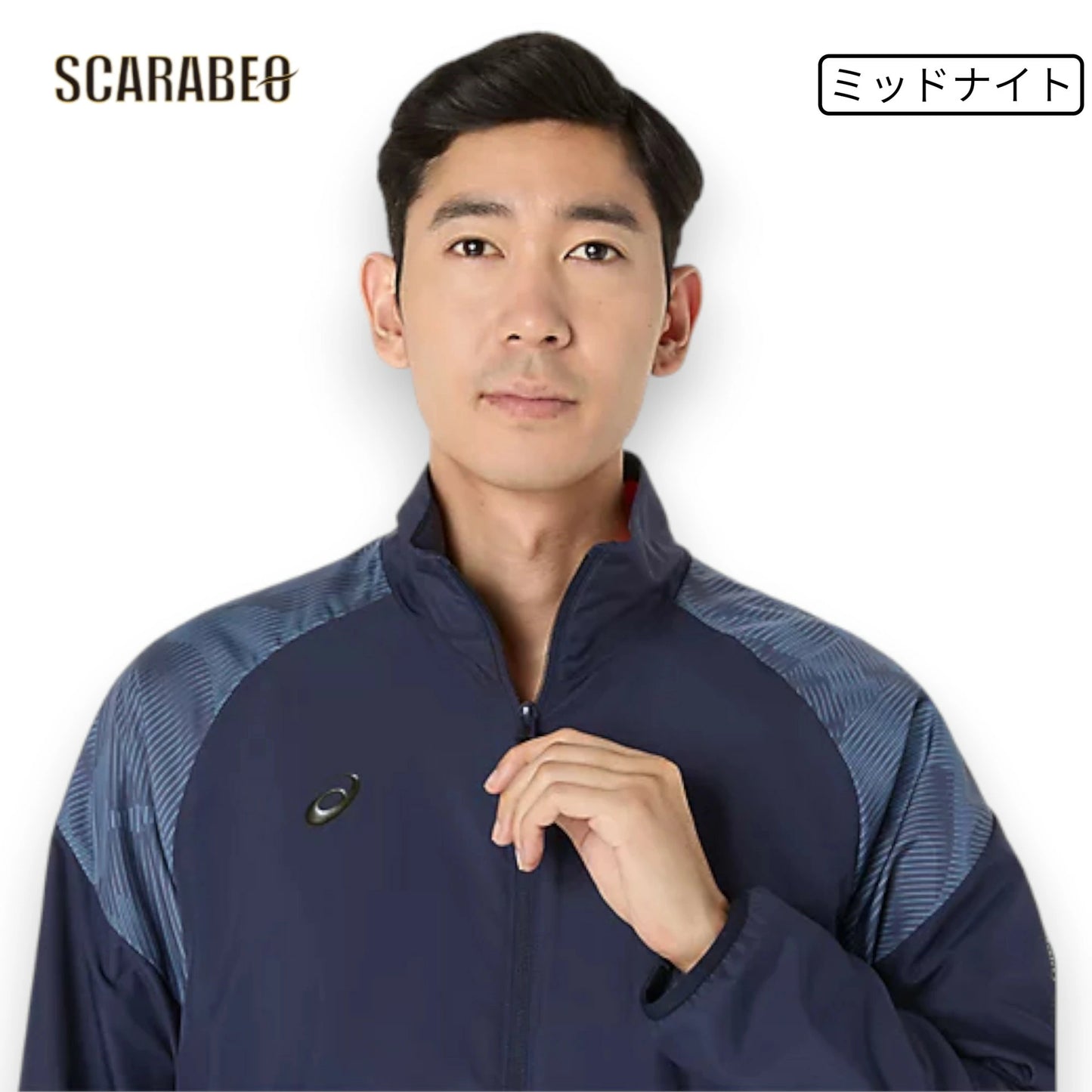 アシックス 裏トリコット グラフィック ウインドブレーカージャケット メンズ 防風 はっ水 保温 BACKWARM ASICS トレーニング ウェア 2031f175