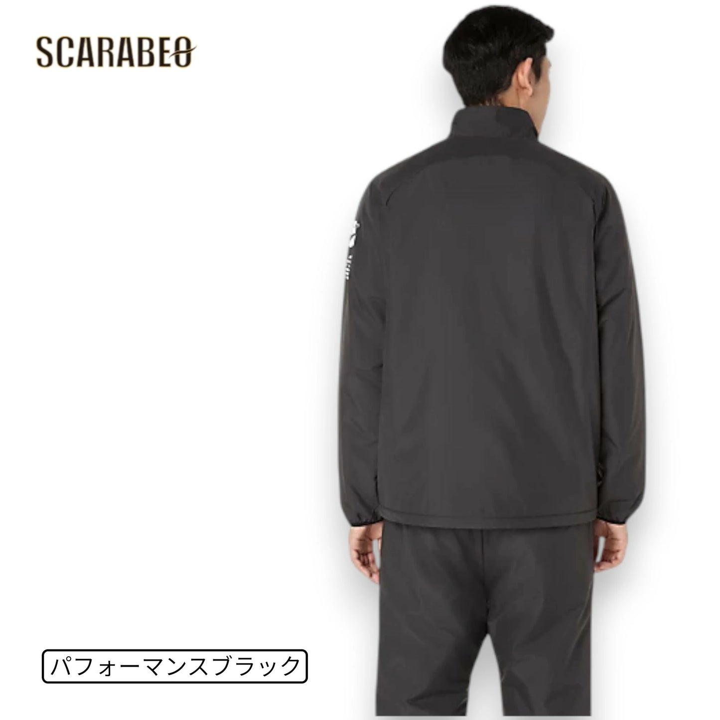 アシックス 中わた ウインドブレーカージャケット メンズ 防風 はっ水 保温 BACKWARM ASICS トレーニング 中綿ジャケット 2031f178