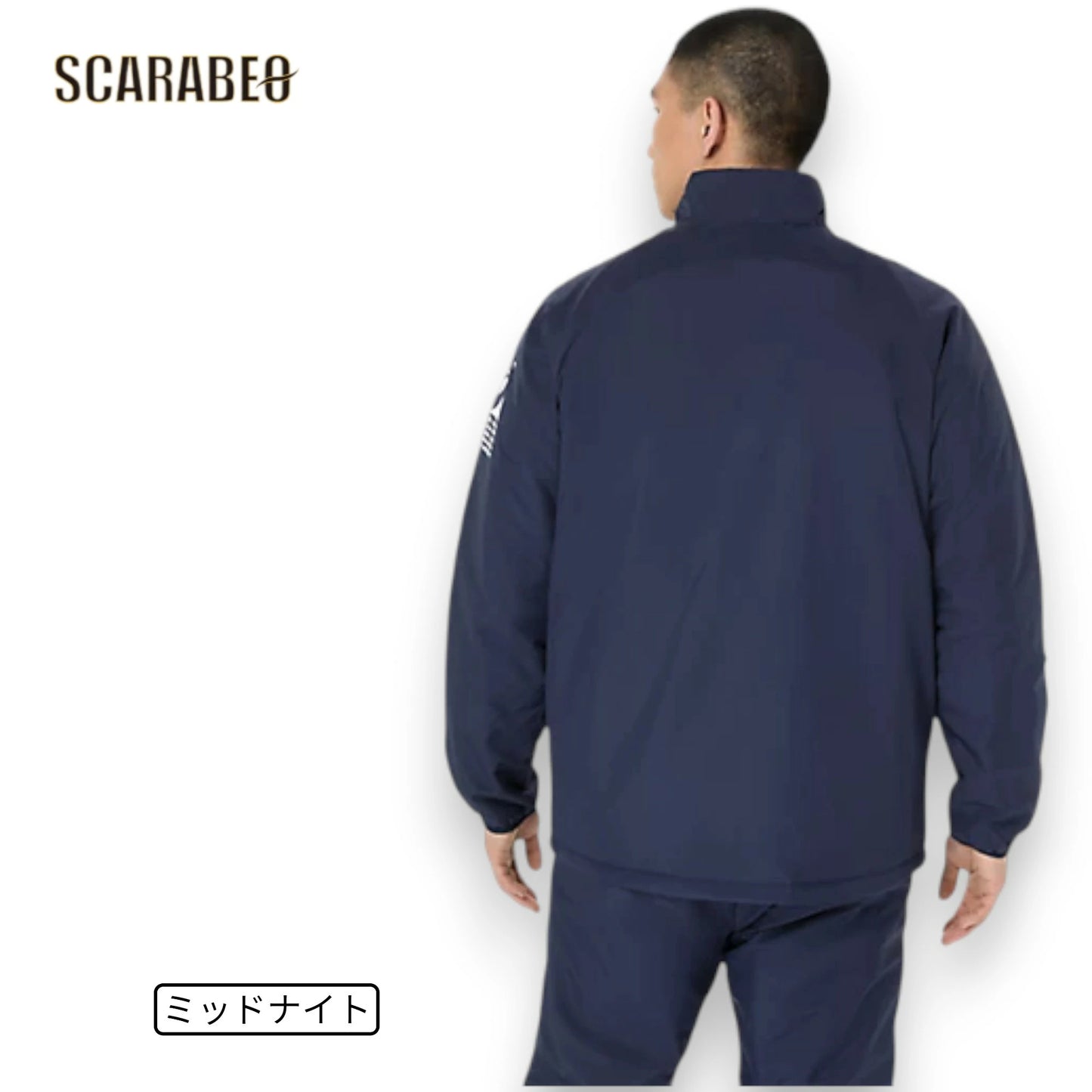 アシックス 中わた ウインドブレーカージャケット メンズ 防風 はっ水 保温 BACKWARM ASICS トレーニング 中綿ジャケット 2031f178