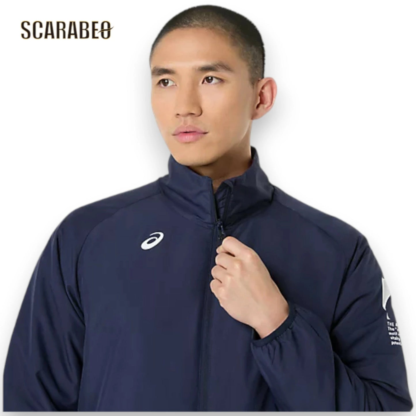 アシックス 中わた ウインドブレーカージャケット メンズ 防風 はっ水 保温 BACKWARM ASICS トレーニング 中綿ジャケット 2031f178