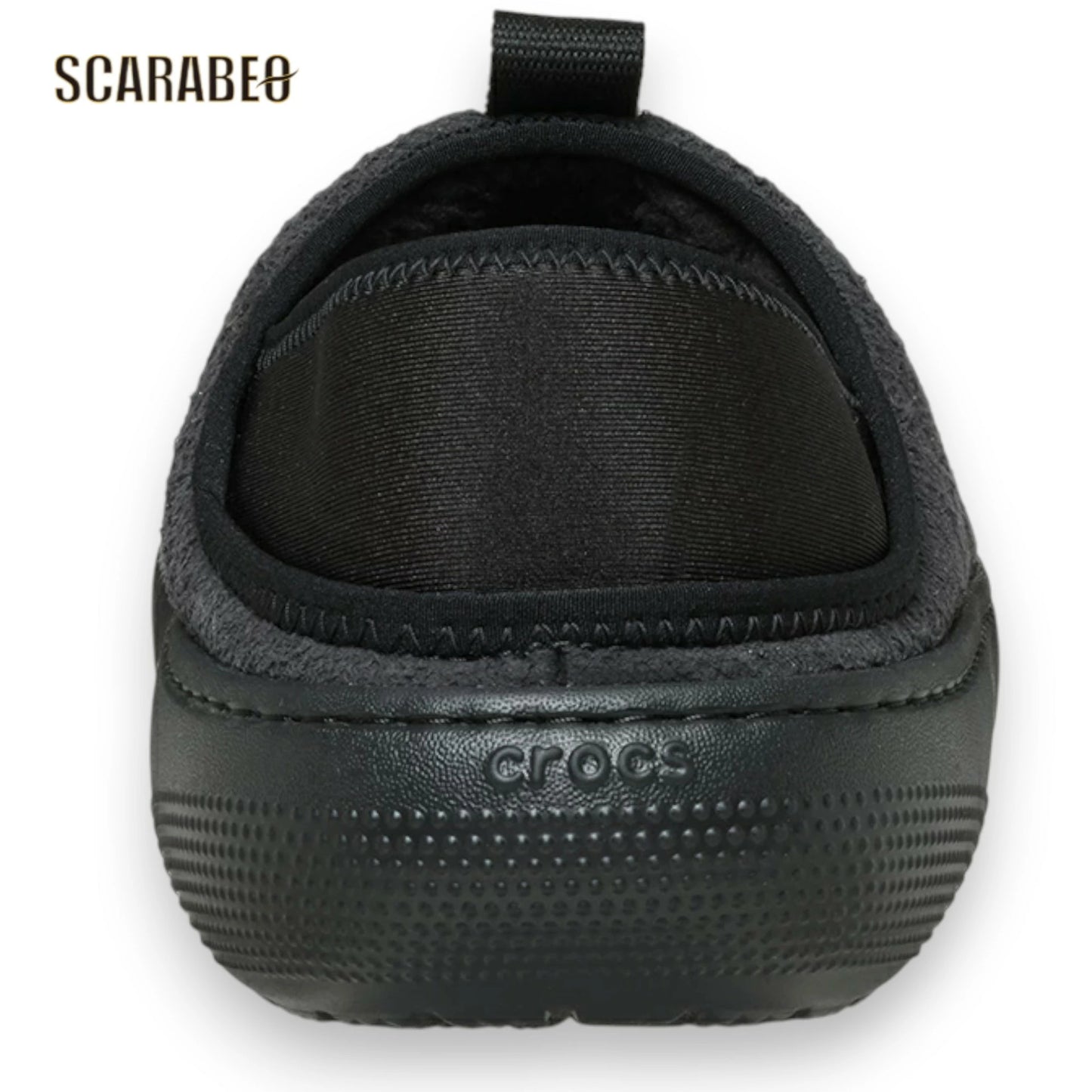 クロックス クラシック ヴィーガン スウェード モック ボア crocs メンズ レディース サンダル 冬用 暖かい 212097-001 ブラック 212097-001