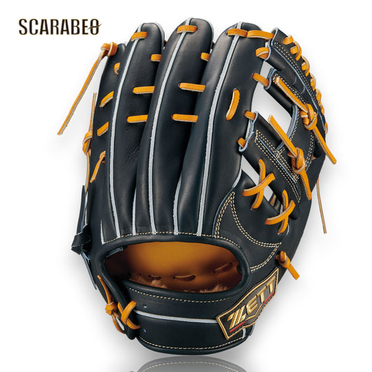 野球 硬式 グローブ ゼット プロステイタス SE 内野手用 BPROG565SQ 源田モデル ZETT 限定 硬式グラブ 二塁手 遊撃手 サイズ4 日本製 高校野球対応 ナイトブラック bprog565sq