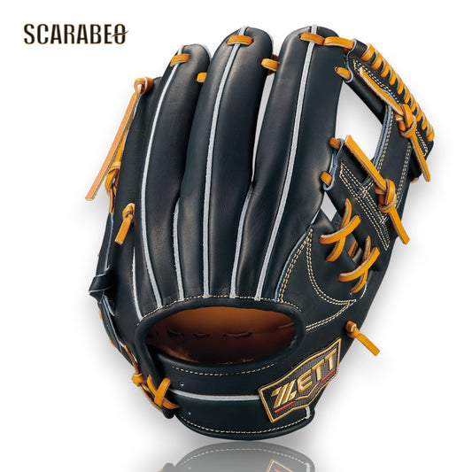 野球 硬式 グローブ ゼット プロステイタス SE 内野手用 BPROG765SQ 今宮モデル ZETT 限定 硬式グラブ 二塁手 遊撃手 サイズ4 日本製 高校野球対応 ナイトブラック bprog765sq