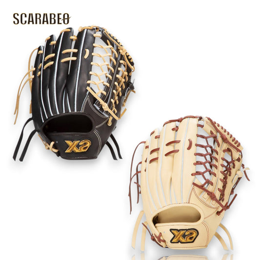 ザナックス XANAX 硬式グローブ トラストエックス 外野手用 OS1型 サイズ15 高校野球対応 日本製 STキップレザー 右投げ BHG25OS1X クオリティーブラック bhg250s1x-q90c94