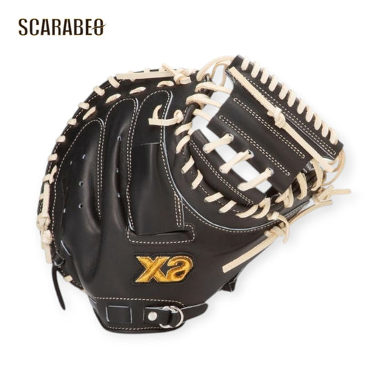 ザナックス XANAX 硬式 キャッチャーミット トラストエックス BHC25CM1X 捕手用 日本製 25SS ブラック×クリームブラウン bhc25cm1x-90c94