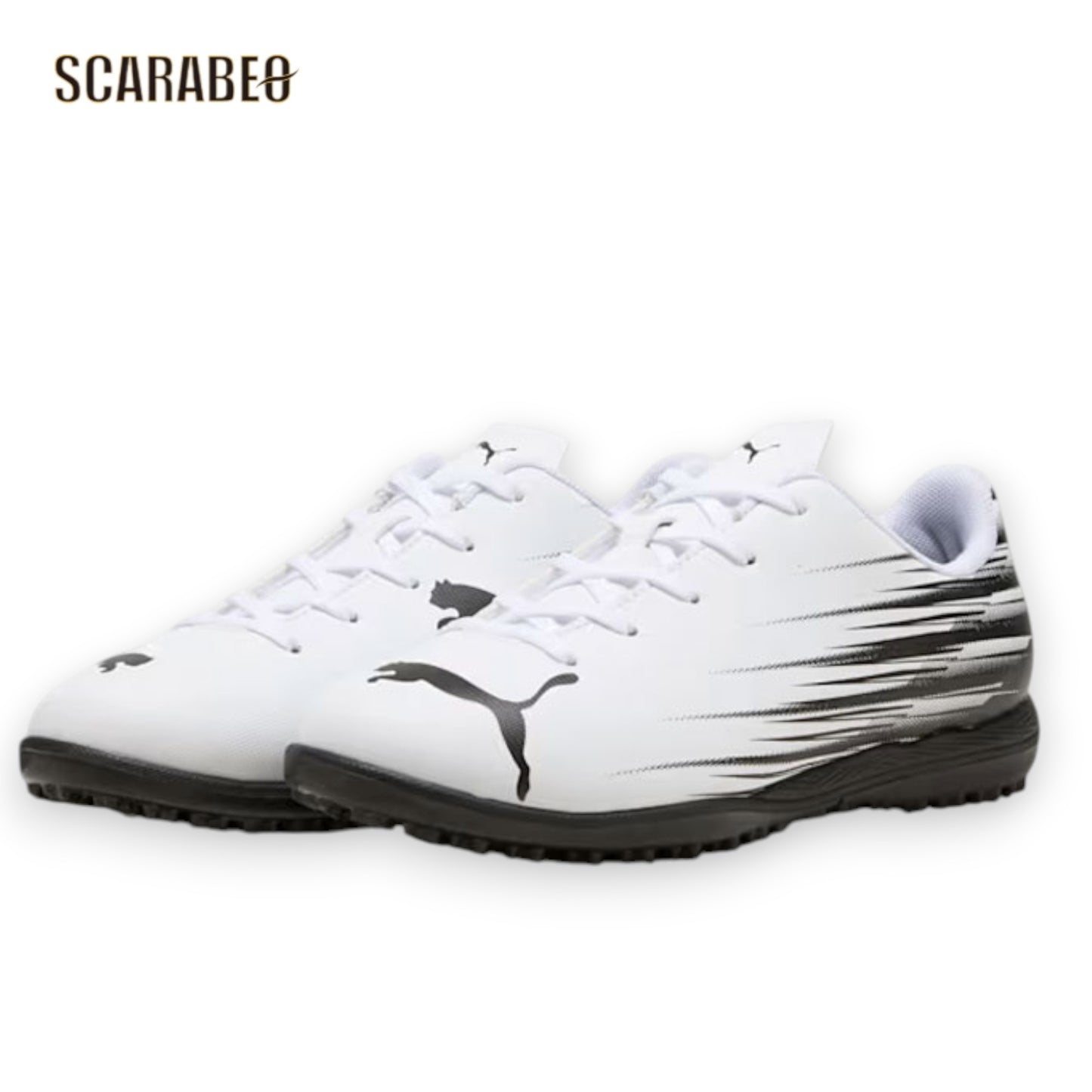 プーマ PUMA ジュニア サッカー トレーニングシューズ アタッカント 2 TT Jr 108497-02 フットサル 人工芝 土 ホワイト 白 少年用 キッズ 108497-02