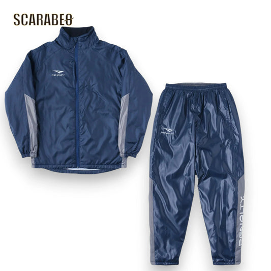 ペナルティ PENALTY ウォーマー上下セット po-9410 ウォーマースーツ メンズ フットサル サッカー トレーニング ウェア ジャケット ロングパンツ ネイビー po9410